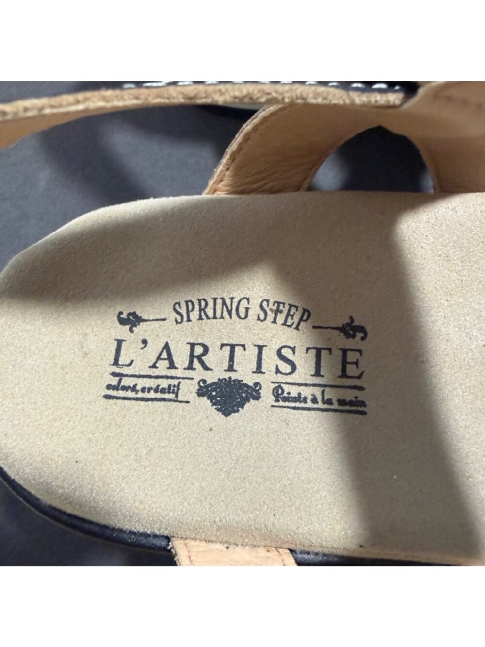 Spring Step L'Artiste Clara Womens Sandals EU38 Floral Leather Comfort Walking - Picture 11 of 16